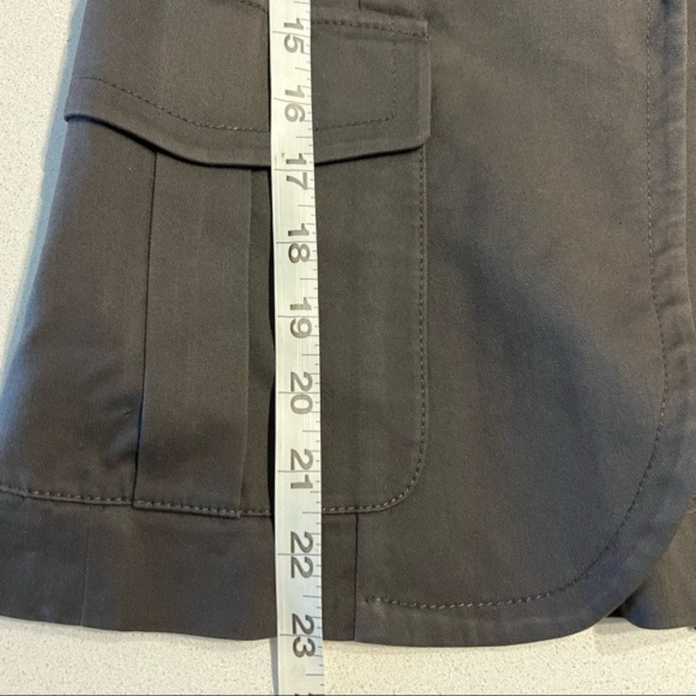 Theory Brown Single Button Blazer Jacket Cotton B - Picture 7 of 12